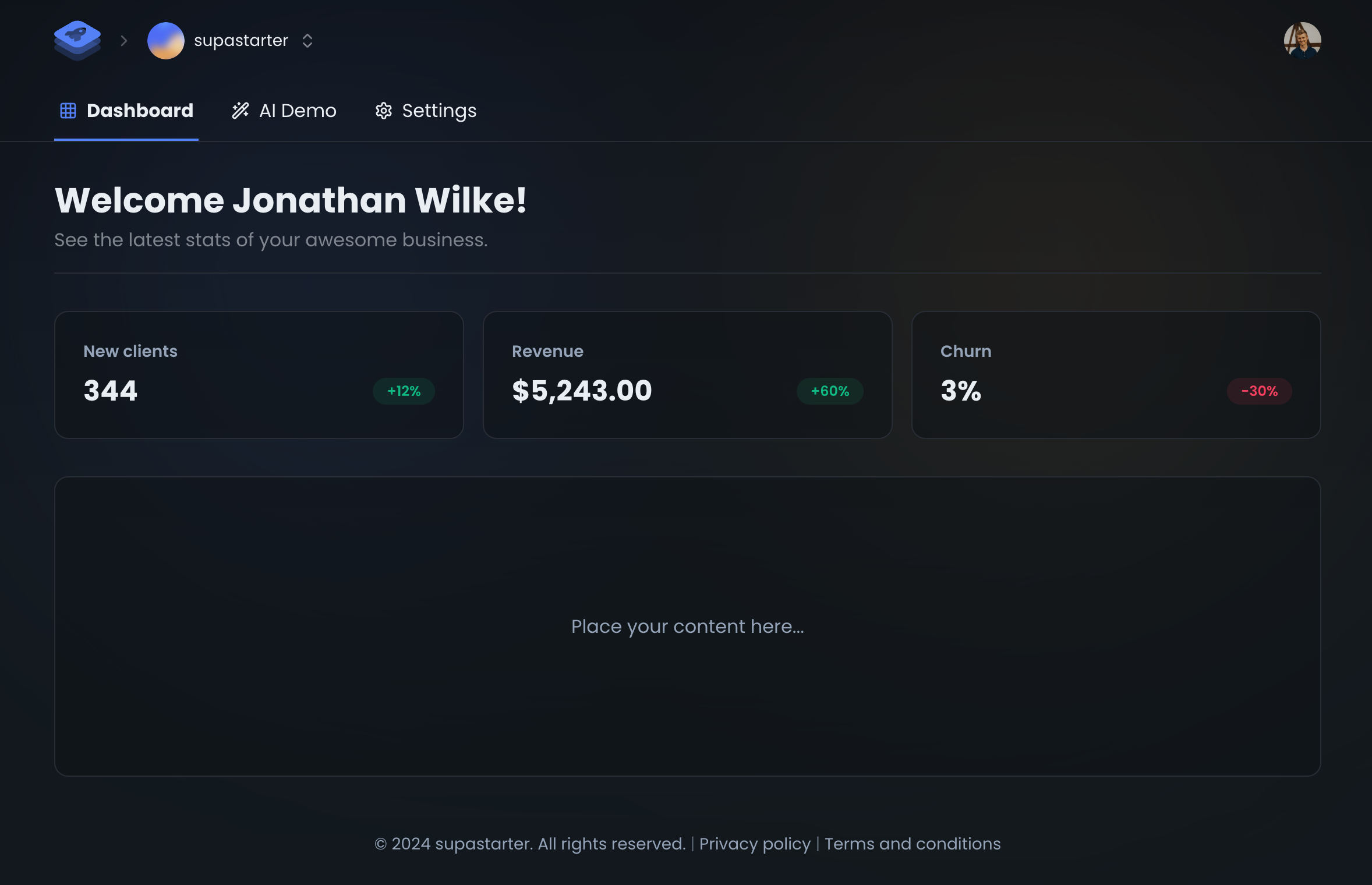 LibanCom dashboard preview
